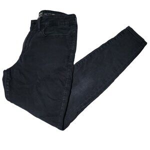 Levis Strauss Mid Rise Skinny Jeans Womens Size 10 Black Denim Pants